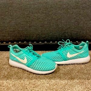 Teal Nike’s size 38 or 5.5 Y gently worn